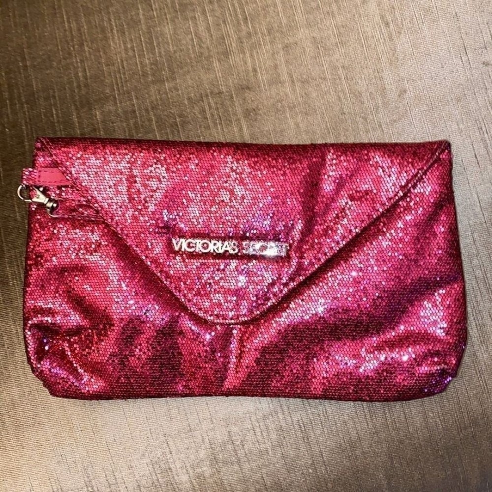 Pink Shimmer Wristlet Small Purse Bag Ne
